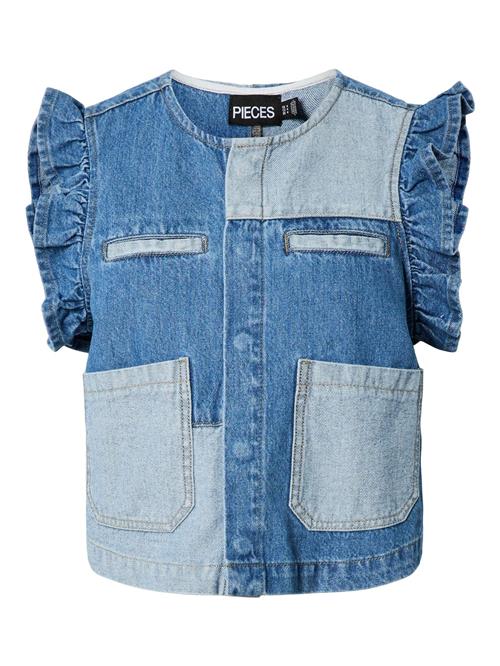 PIECES Bluse 'PCFie'  blue denim / lyseblå