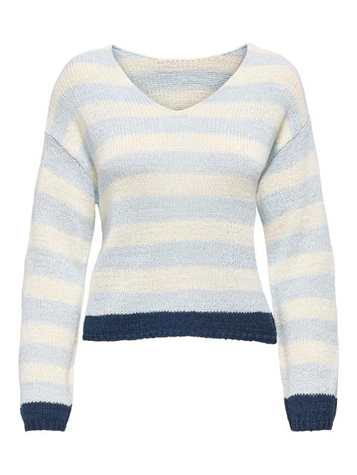 ONLY Pullover 'ONLGeena'  lyseblå / mørkeblå / uldhvid