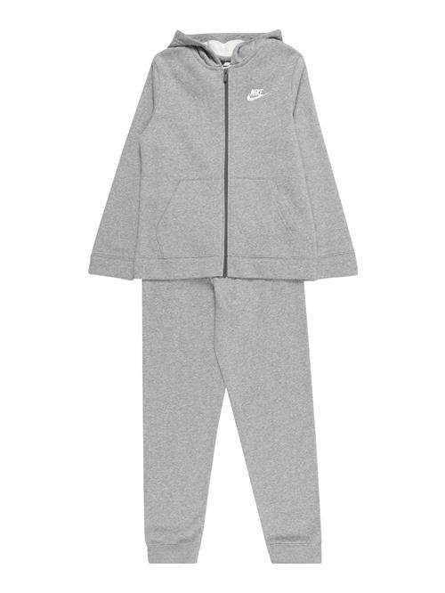 Nike Sportswear Joggingdragt  grå-meleret / hvid