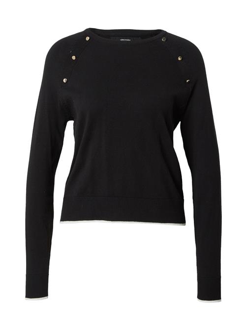 VERO MODA Pullover 'ALMA'  sort / hvid