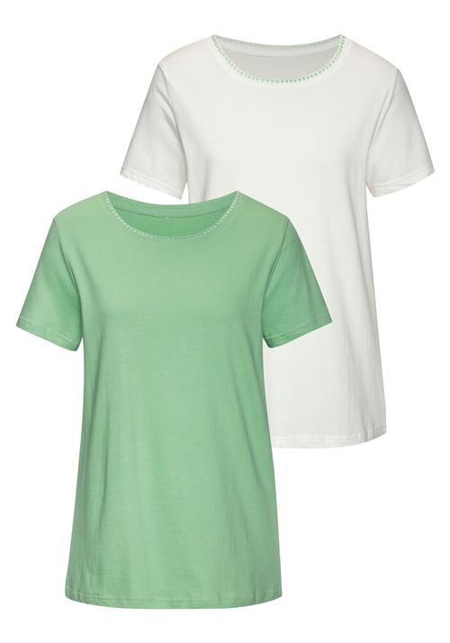 VIVANCE Shirts  grøn / hvid