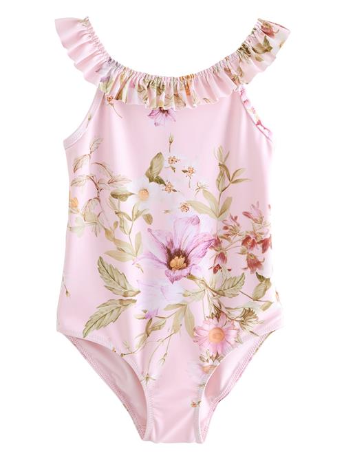 Next Badedragt  oliven / orange / pitaya / lys pink