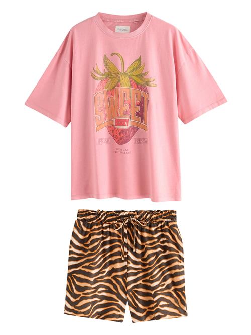 Next Pyjamas  sepia / kiwi / lys pink / sort