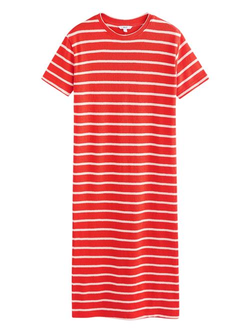 Next Strikkjole  rød / offwhite