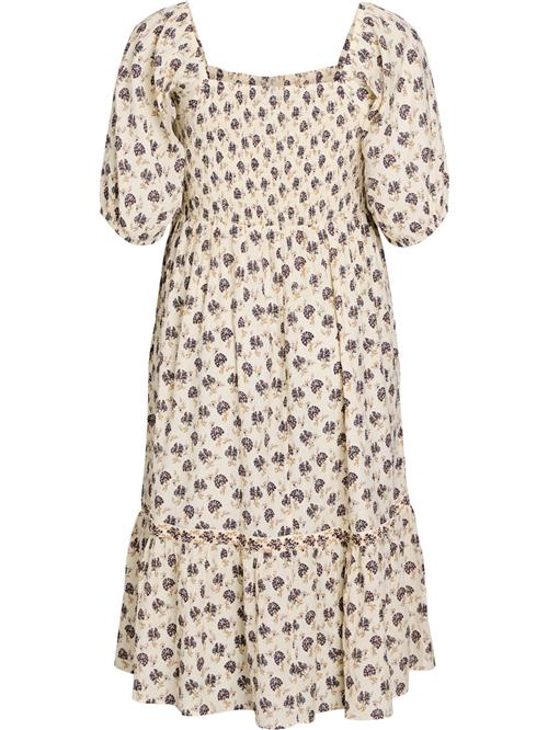 Zizzi Kjole 'Melisa'  beige / navy / lysebrun