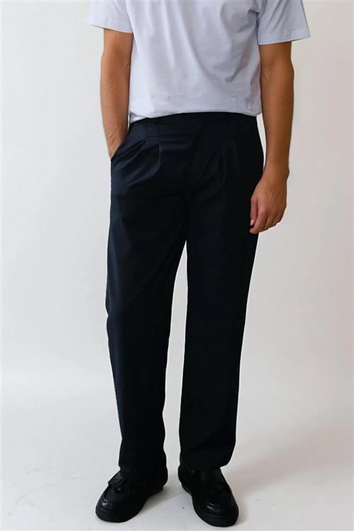 Performance Pants Wide Fit - Navy - XS/32 - Bukser med stretch - TeeShoppen