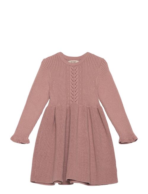 Dress Ls Knit Huttelihut Pink