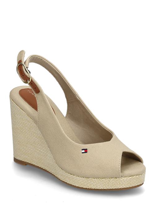 Flag High Wedge Espad Slingback Tommy Hilfiger Beige