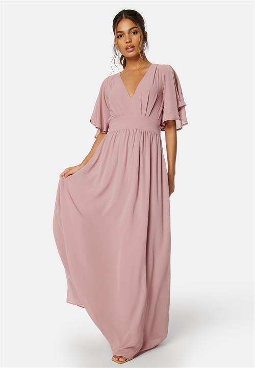 Bubbleroom Occasion Butterfly Sleeve Chiffon Gown