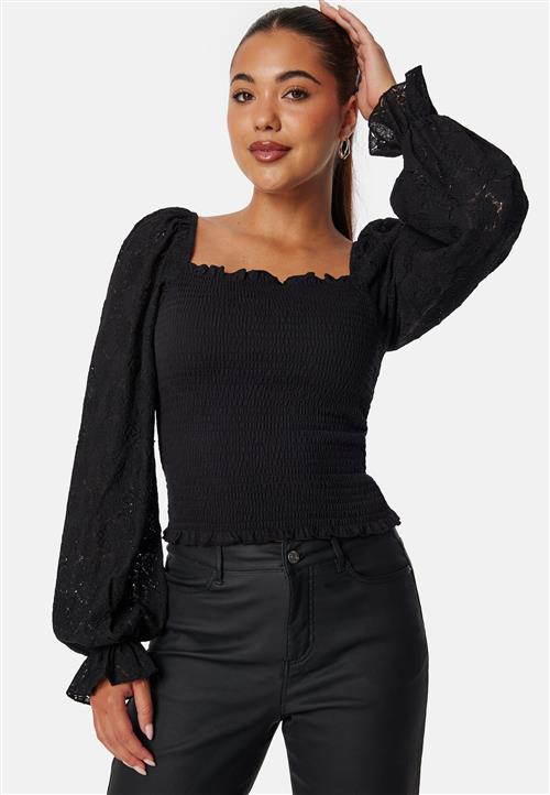 BUBBLEROOM Square Neck Smock Top
