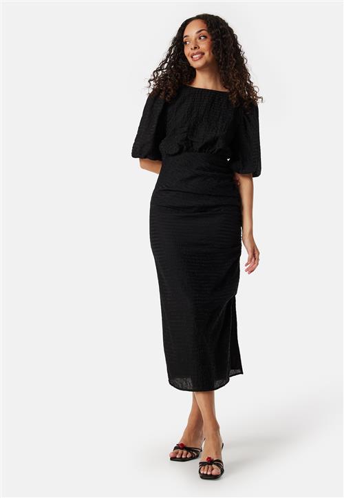 Bubbleroom Occasion Balloon Sleeve Bow Midi Dress
