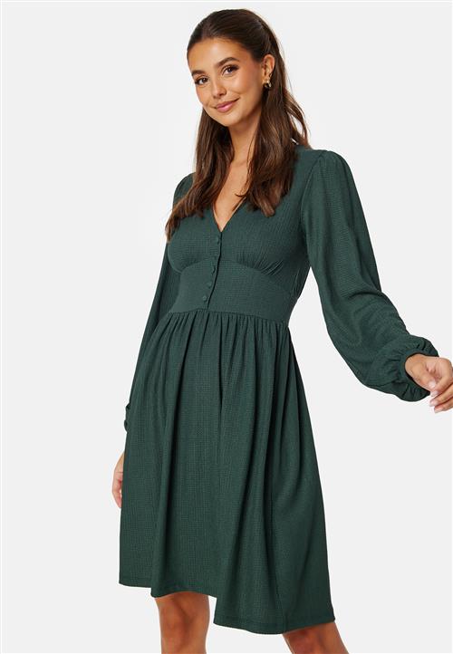BUBBLEROOM Structure Button Short Dress