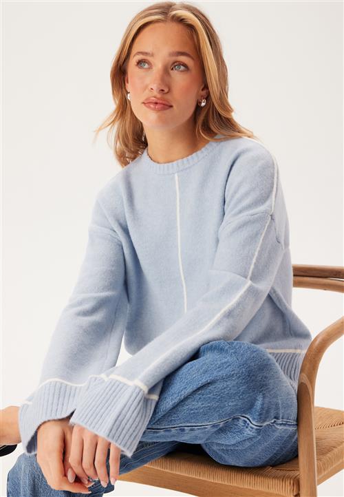 BUBBLEROOM Contrast Stitch Knitted Sweater