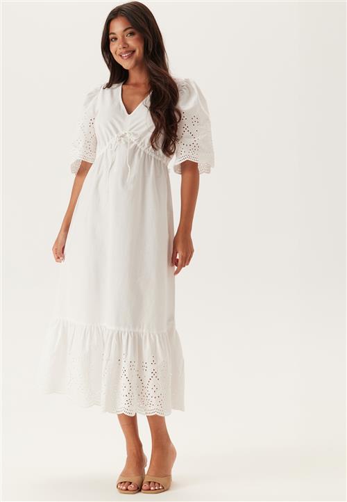 BUBBLEROOM Midi Broderie Anglaise Dress