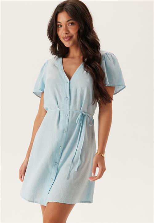 VERO MODA Vmlinn Ss V-neck Tie Short Dre