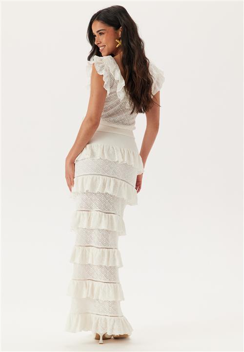 Andrea Norrman X Bubbleroom Knitted Frill Ankle Skirt