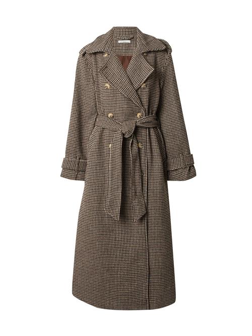 Gina Tricot Overgangsfrakke  beige / brun / sort