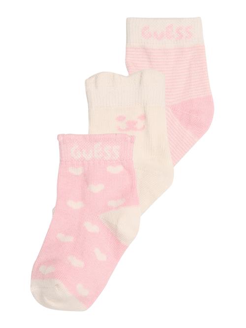 GUESS Sokker  lysebeige / lyserød / hvid