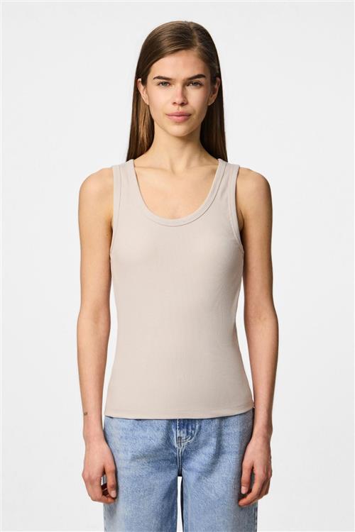 May Tank Top - Silvery Grey - M - PIECES