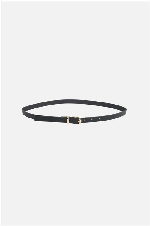 Myra Slim Bælte - Sort Guld - Slim fit - PIECES