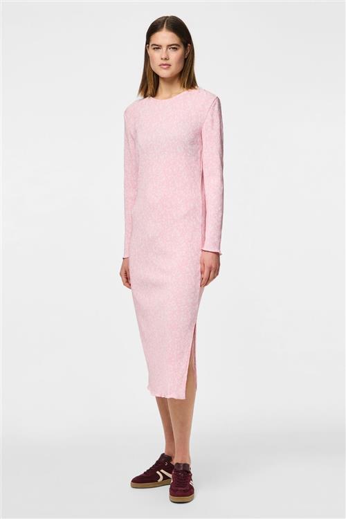 Flora Midi Dress - Roseate Spoonbill Flower - L - PIECES