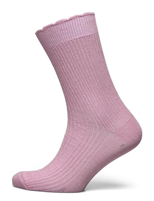 Julia Glitter Socks Mp Denmark Pink
