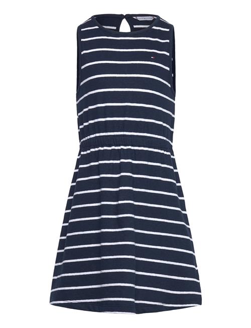 Linen Jersey Dress Slvls Tommy Hilfiger Navy