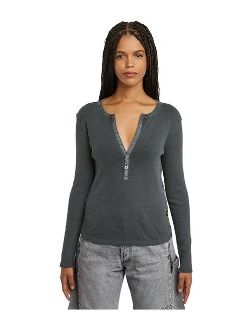 Deep V Slim L\S Wmn G-Star Grey