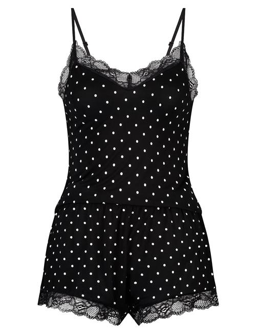 Cami Short Viscose Dot Hunkemöller Black