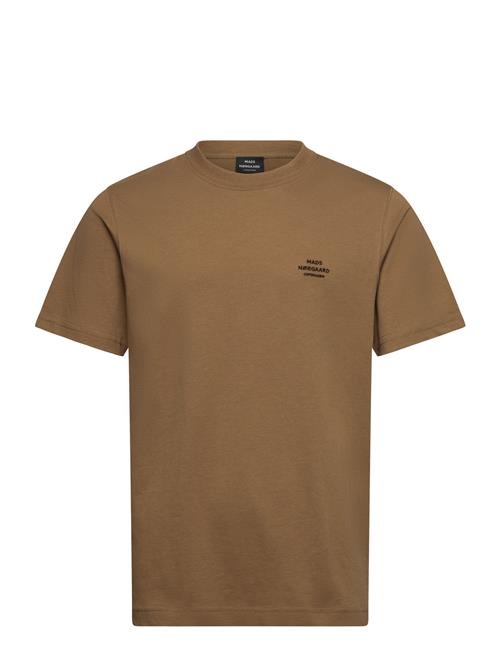 Cotton Jersey Frode Emb Logo Tee Mads Nørgaard Brown