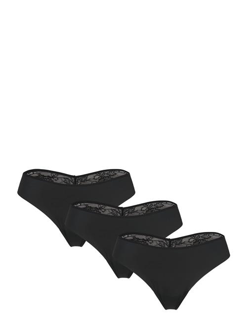 3-Pack Invisible Thong Hunkemöller Black