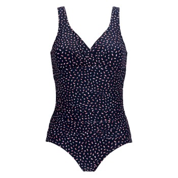 Damella Fiona Swimsuit Pattern Marine/Rød 48 Dame