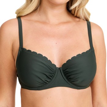 Damella Grace Wavy Bikini Bra Mørkgrøn  F/G 38 Dame