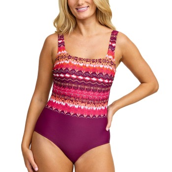 Damella Patricia Swimsuit Rosa Mønster  42 Dame