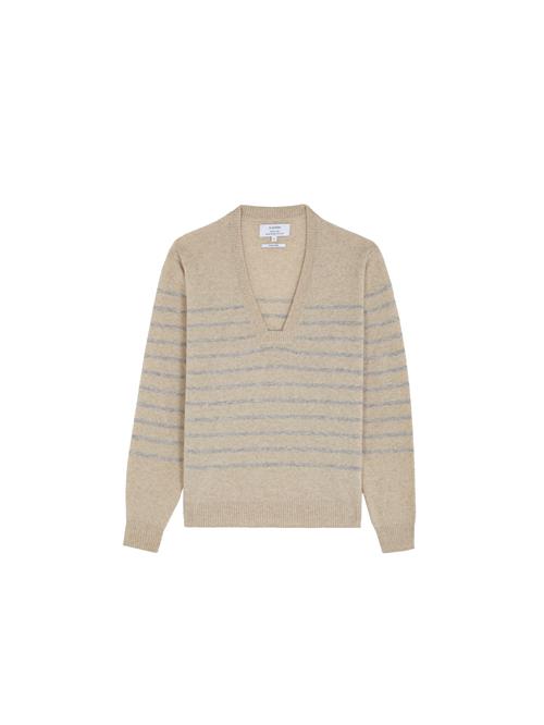 Scalpers Pullover 'Joy Square'  mørkebeige / blå-meleret