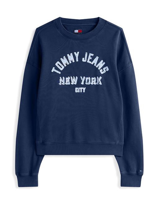 Se Tommy Jeans Sweatshirt  navy / pastelblå / hvid ved About You
