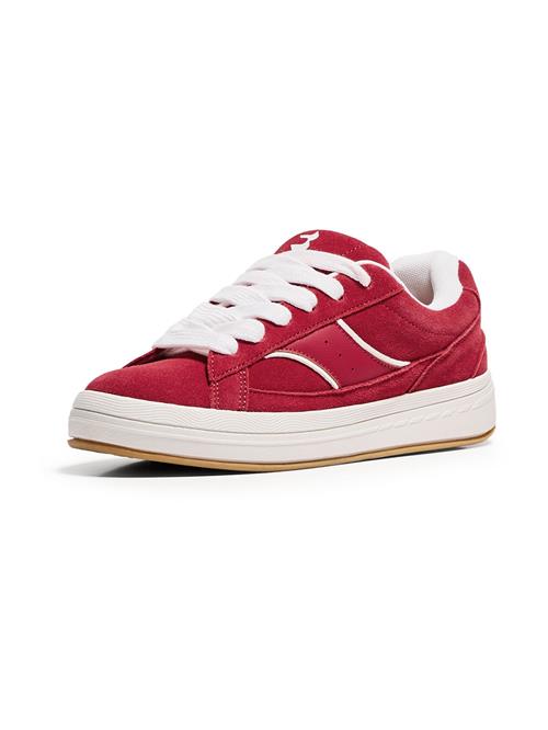 Bershka Sneaker low  rød / hvid