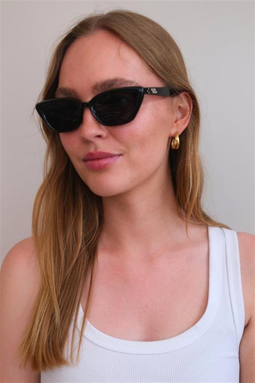 Zoe Solbriller - Sort - TeeShoppen