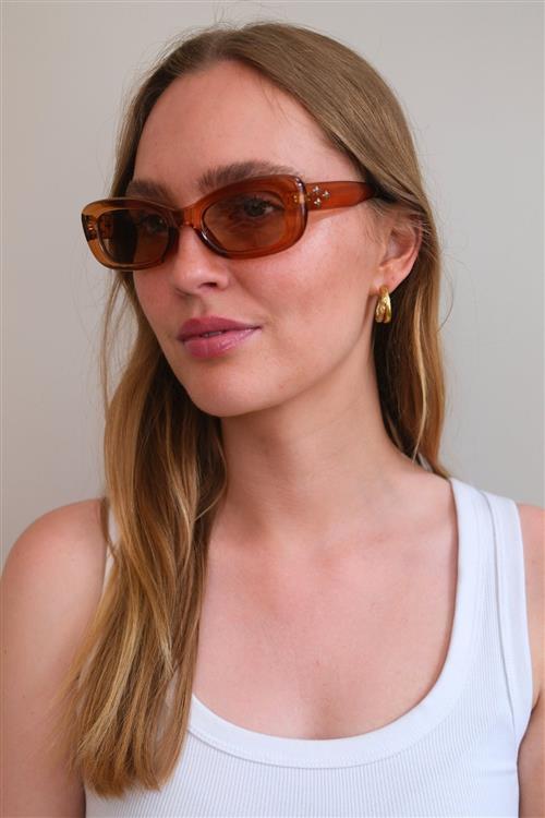 Saga Solbriller - Orange - TeeShoppen