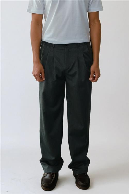 Performance Pants Wide Fit - Mørk Grå - XS/32 - Bukser med stretch - TeeShoppen