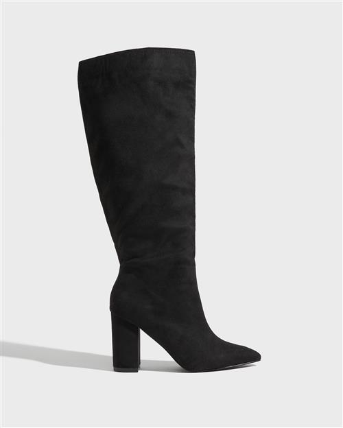 Nelly - Sort - Wide Knee High Boot