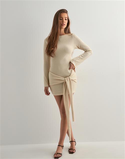 Nelly - Beige - Front Tied Dress