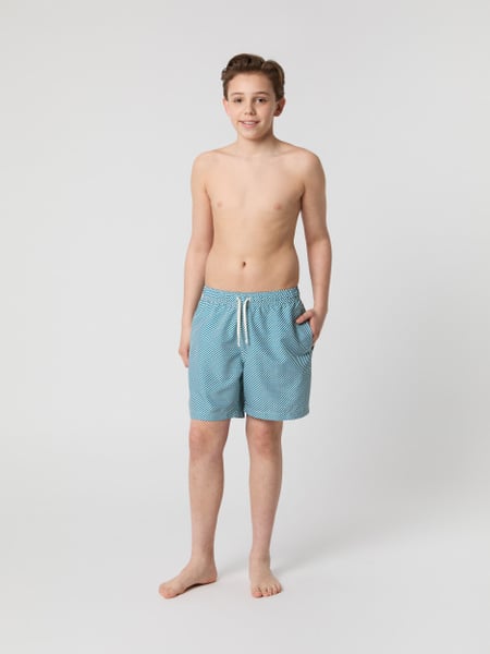 Björn Borg Borg Print Swim Shorts Blå, 158-164