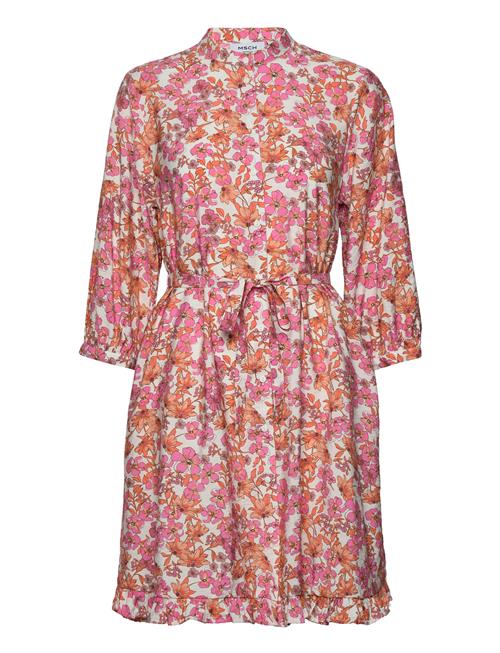 Mschadanaya Ladonna 3/4 Shirt Dress Aop MSCH Copenhagen Pink