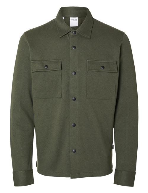 Slhjackie Sweat Jacket Noos Selected Homme Khaki
