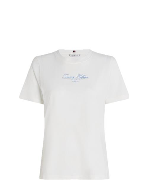 Reg Script C-Nk Tee Ss Tommy Hilfiger White