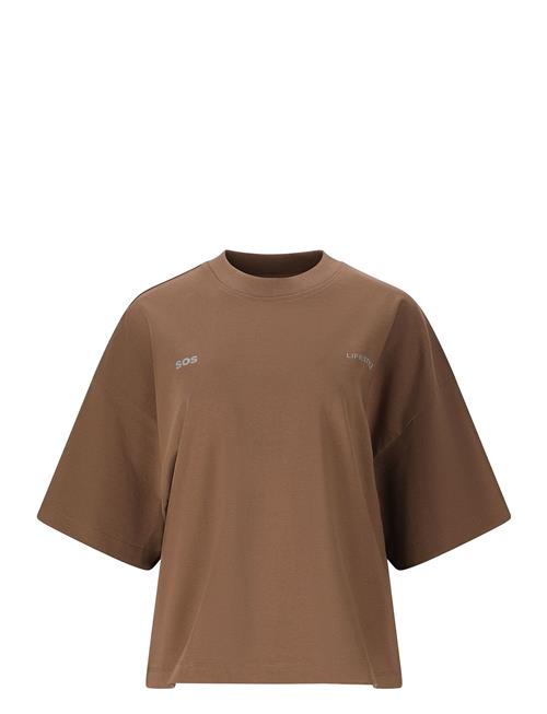 Iraya W Ss Loose Tee SOS Brown