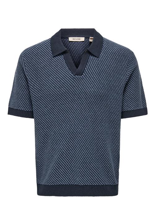 Onsadrian Life Reg 7 Ss Resort Polo Knit ONLY & SONS Navy