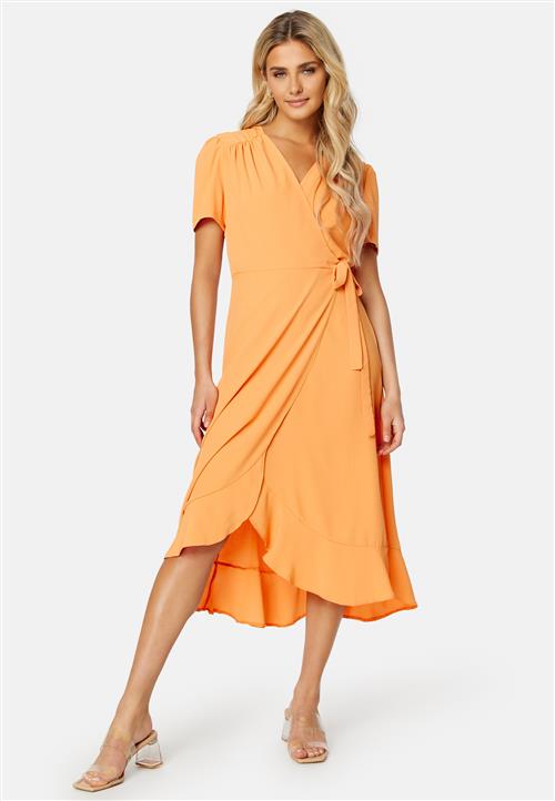 John Zack Short Sleeve Wrap Dress