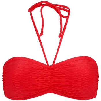 Damella Olivia Textured Padded Bikini Bra Rød nylon 42 Dame